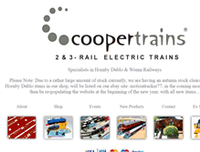 Tablet Screenshot of coopertrains.com